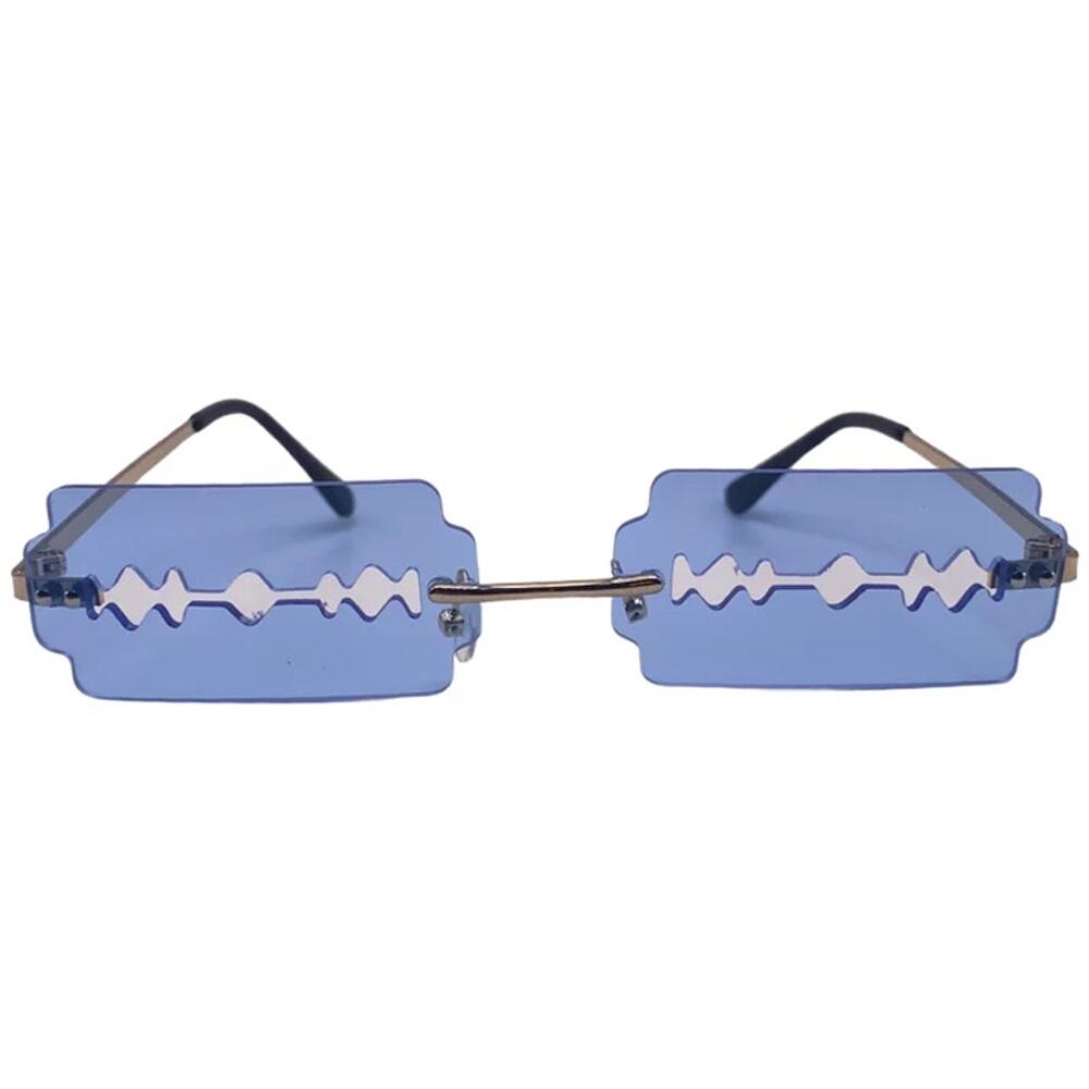 6171 | Blue Razor Novelty Sunglasses
